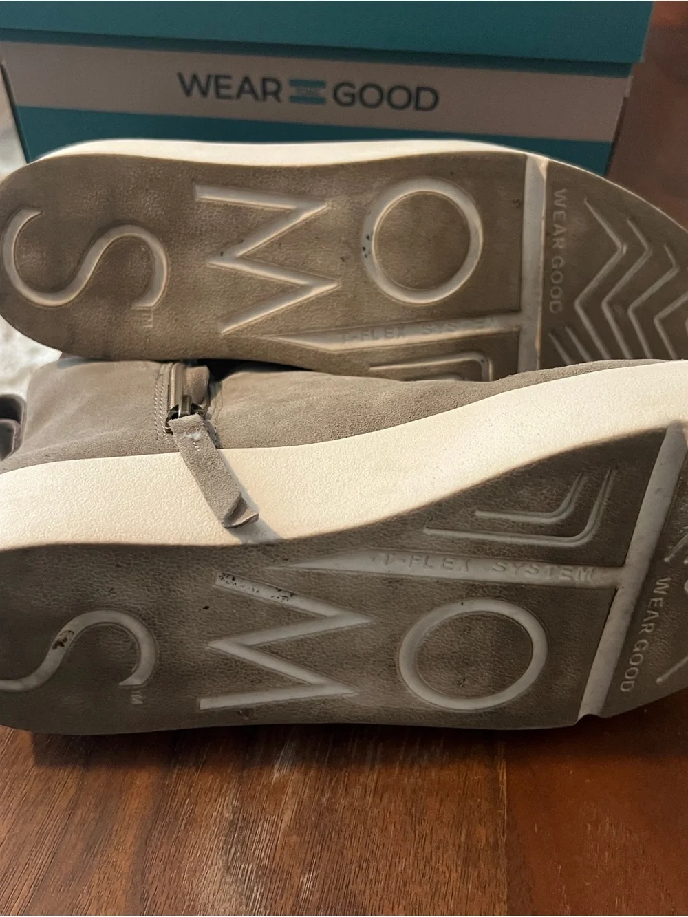Toms worn once